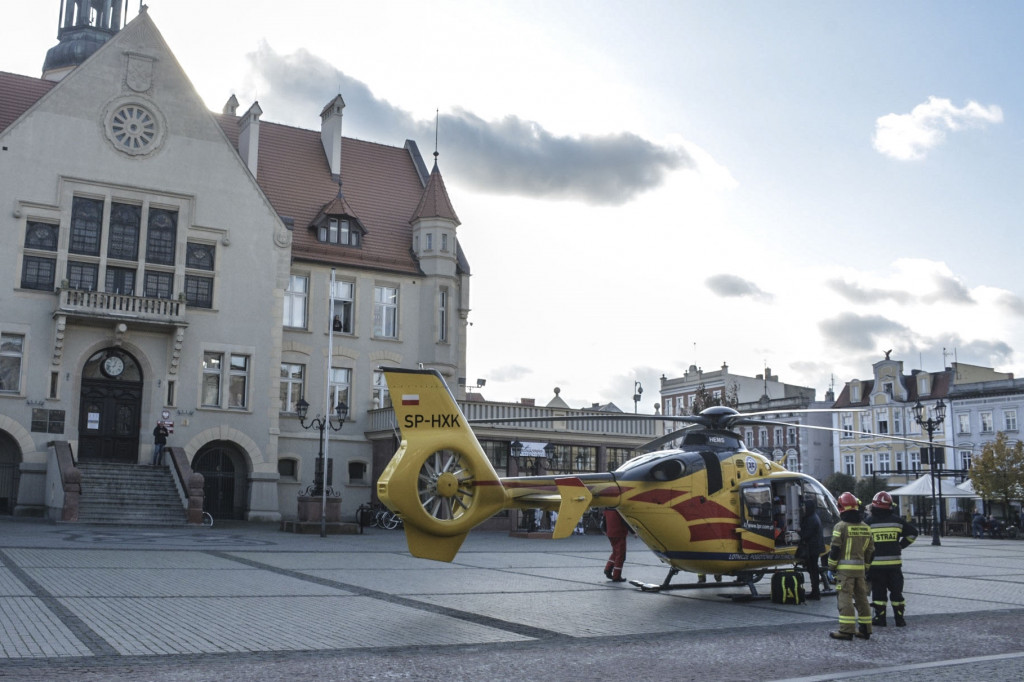 Helikopter LPR lądował na Rynku