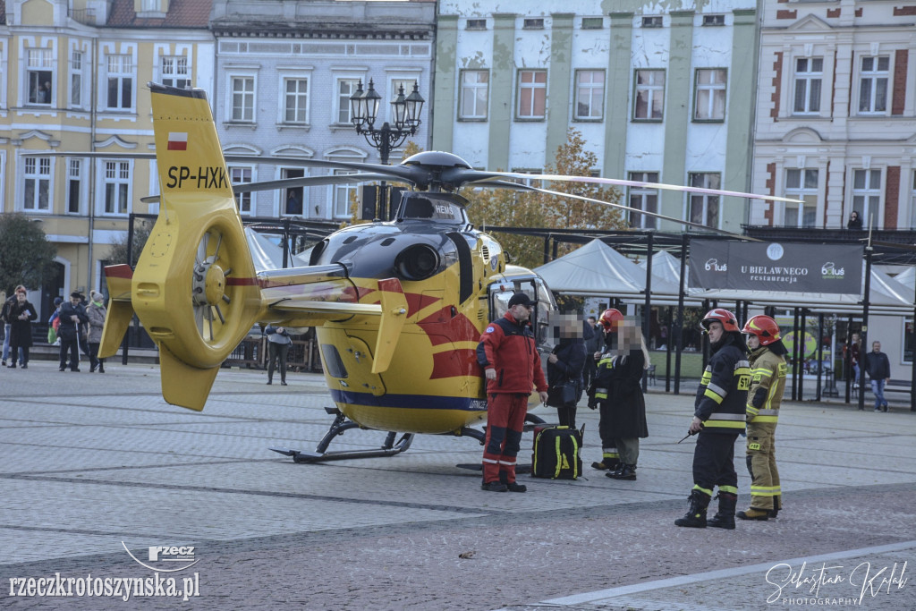Helikopter LPR lądował na Rynku