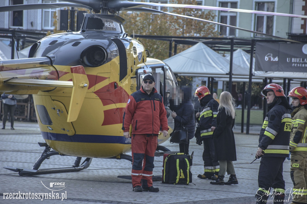 Helikopter LPR lądował na Rynku