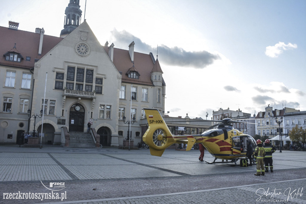 Helikopter LPR lądował na Rynku