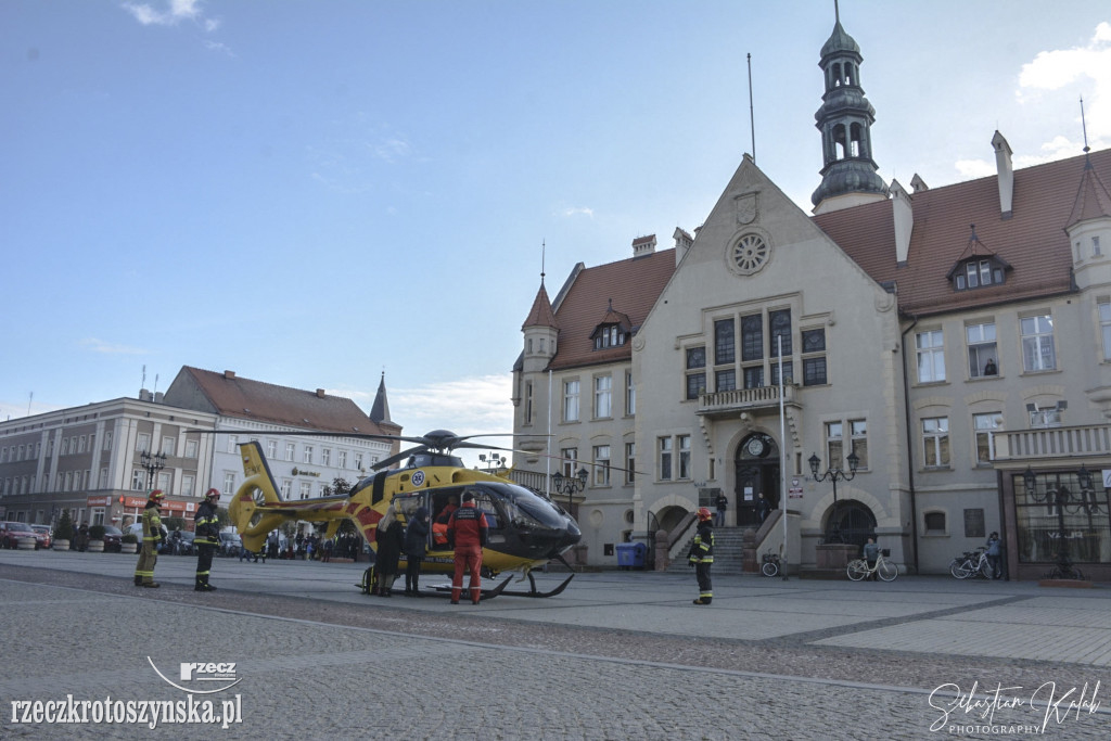 Helikopter LPR lądował na Rynku