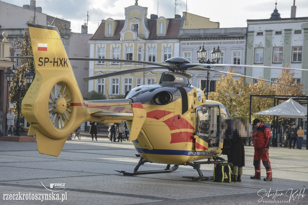 Helikopter LPR lądował na Rynku