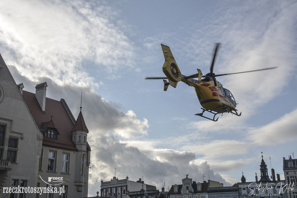 Helikopter LPR lądował na Rynku