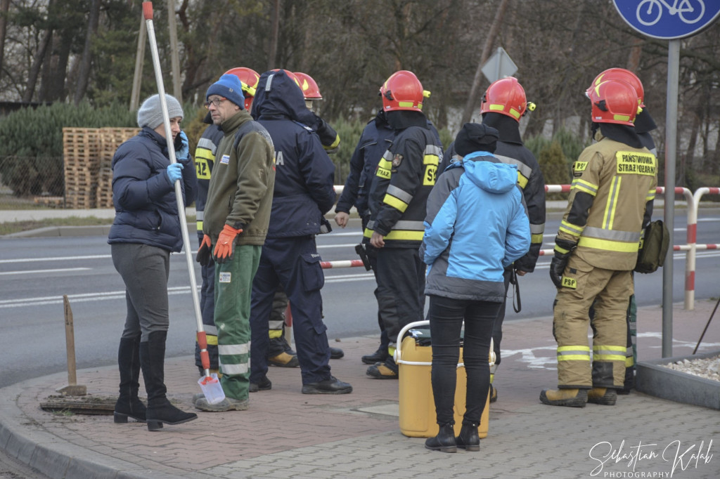Ktoś wylał chemikalia do kanalizacji