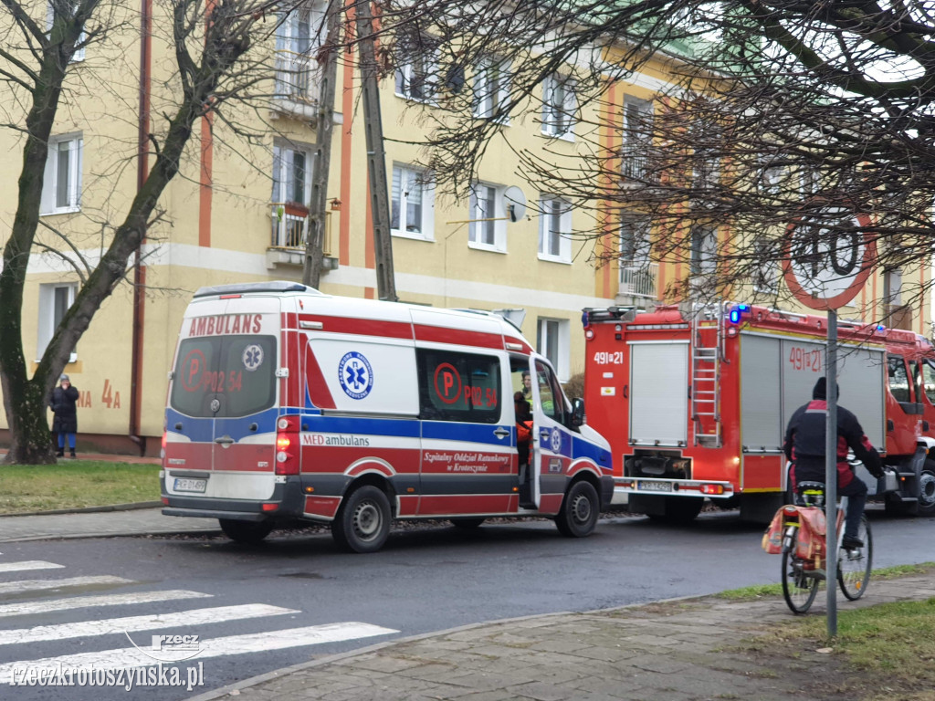 Interwencja lotniczego pogotowia w Krotoszynie