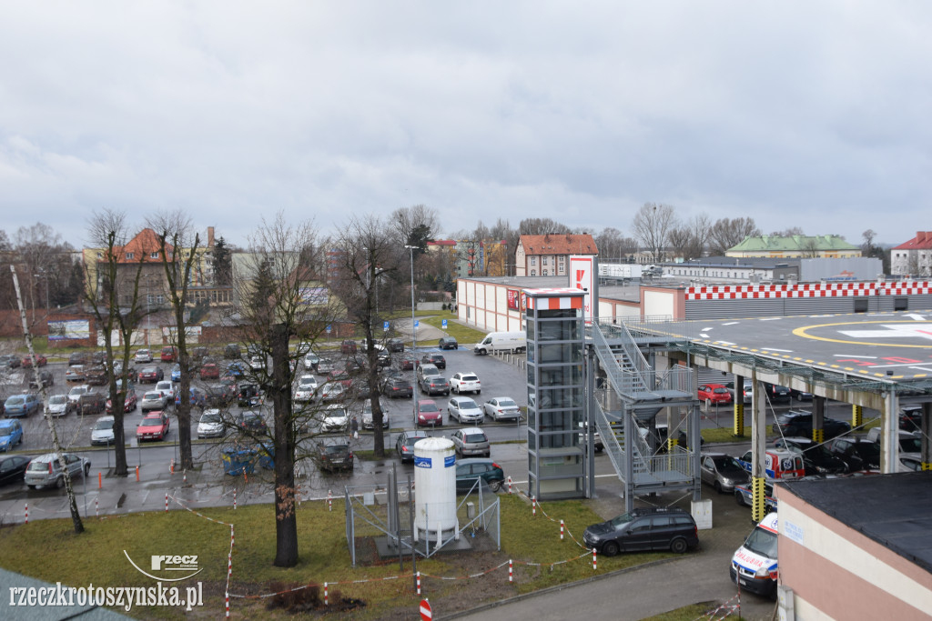 Nowe skrzydło szpitala od wewnątrz