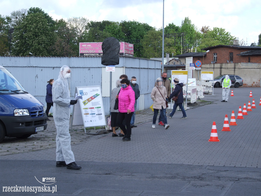 100 osób skorzystało z punktu wymazowego na targowisku w Krotoszynie