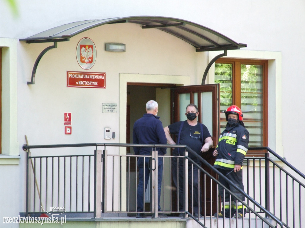 Zadymienie w budynku prokuratury