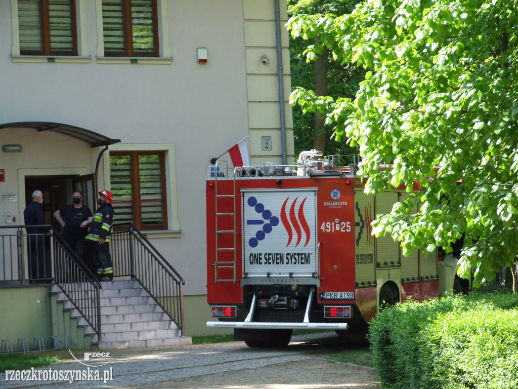 Zadymienie w budynku prokuratury