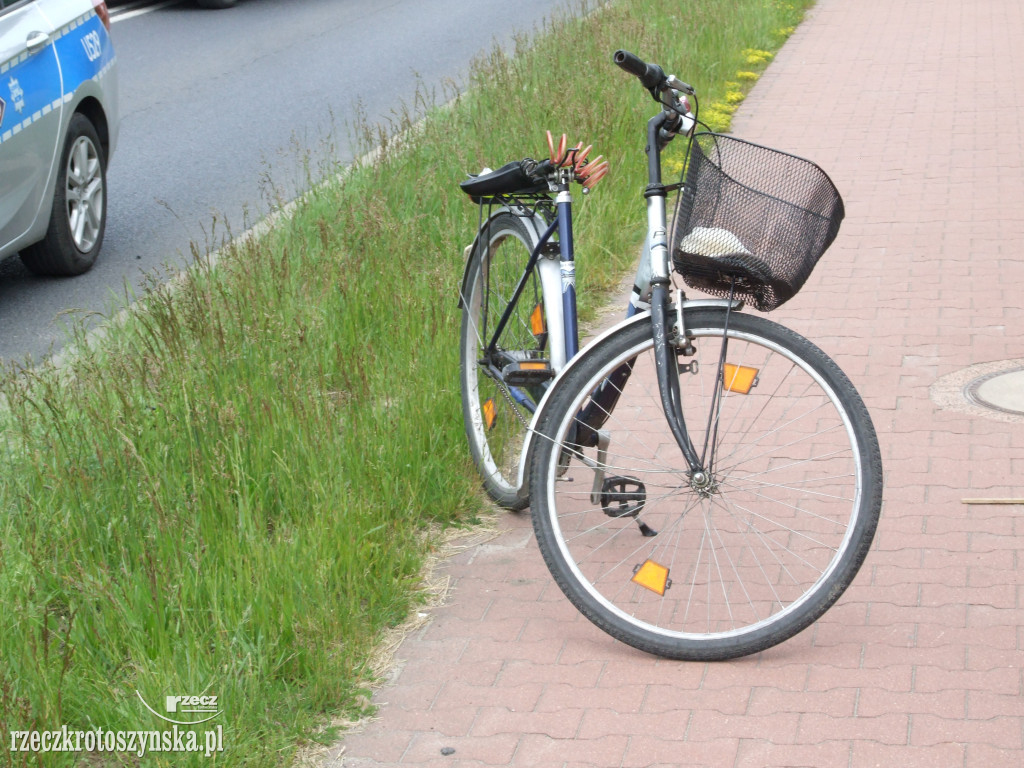 Potrącenie rowerzysty na Zdunowskiej