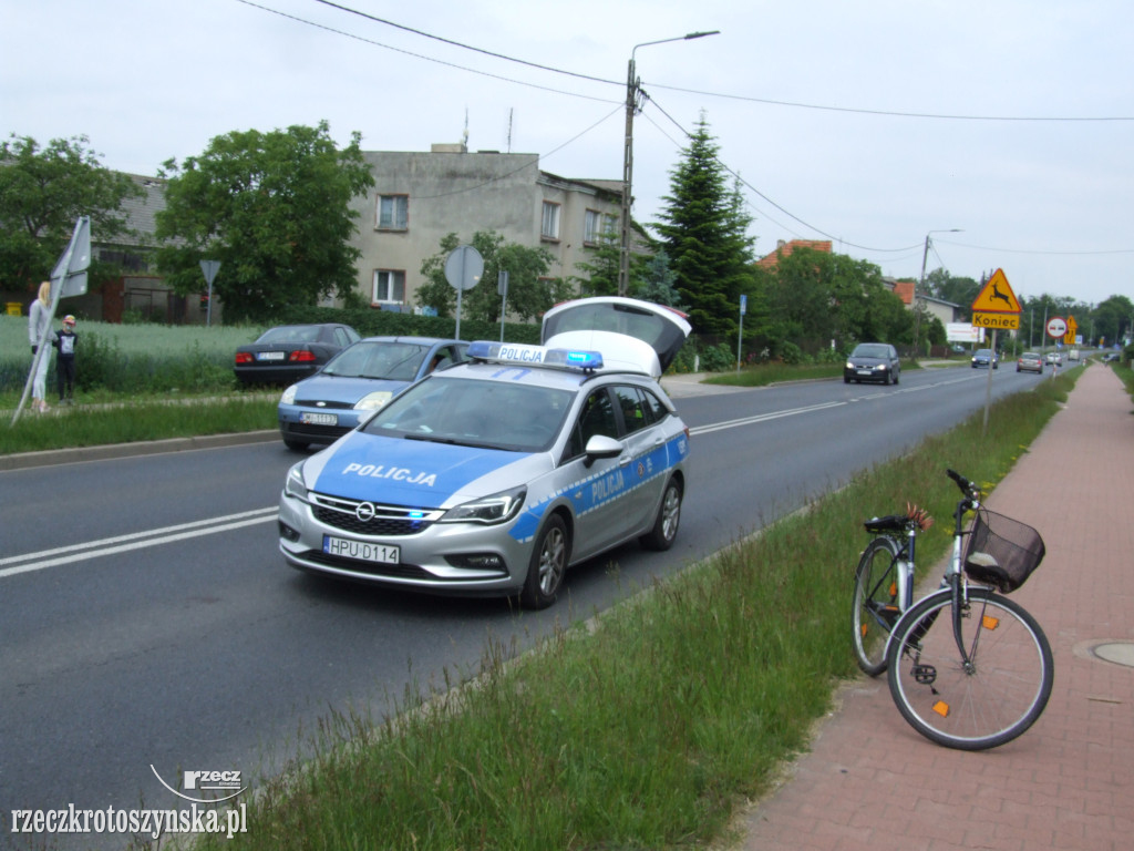 Potrącenie rowerzysty na Zdunowskiej