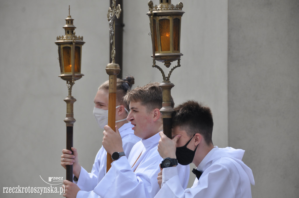 Procesja Bożego Ciała w krotoszyńskiej Bazylice Mniejszej