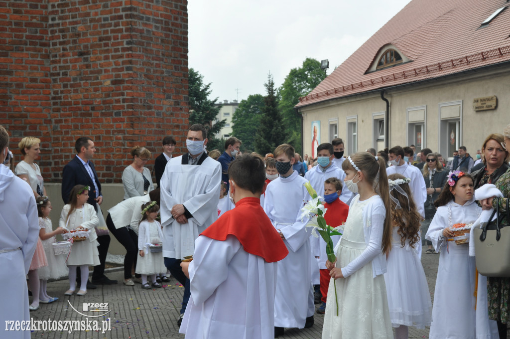 Procesja Bożego Ciała w krotoszyńskiej Bazylice Mniejszej