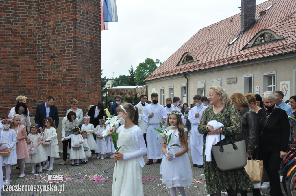 Procesja Bożego Ciała w krotoszyńskiej Bazylice Mniejszej