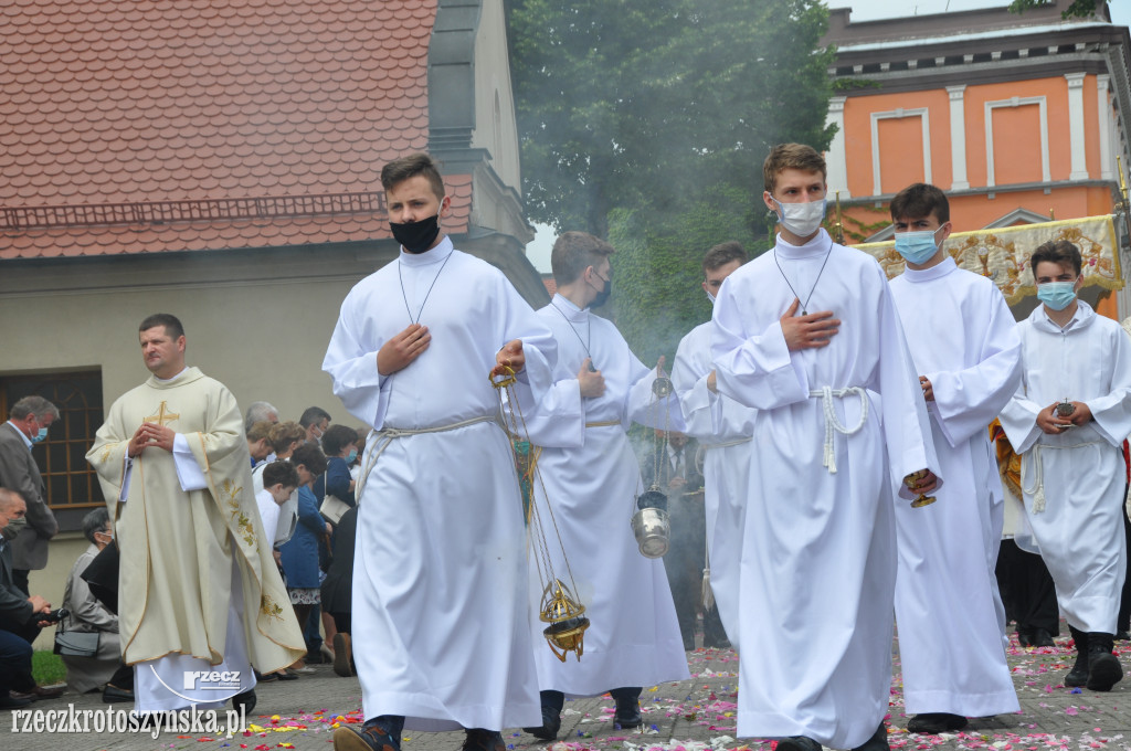 Procesja Bożego Ciała w krotoszyńskiej Bazylice Mniejszej
