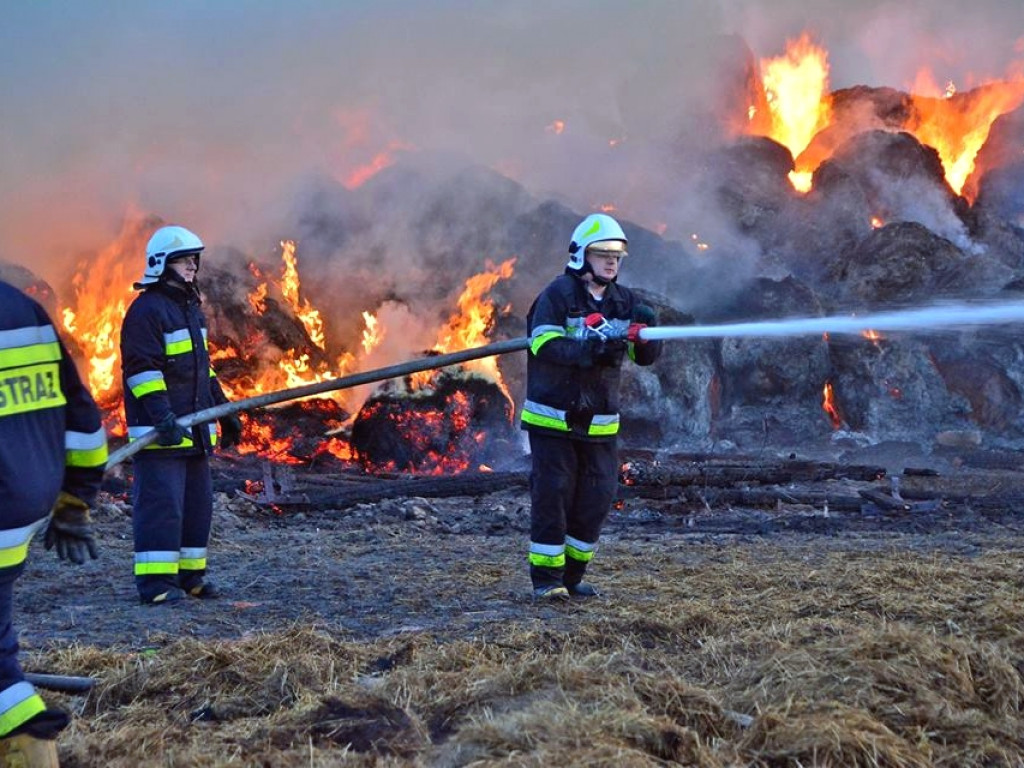46-latek podpalił stóg słomy