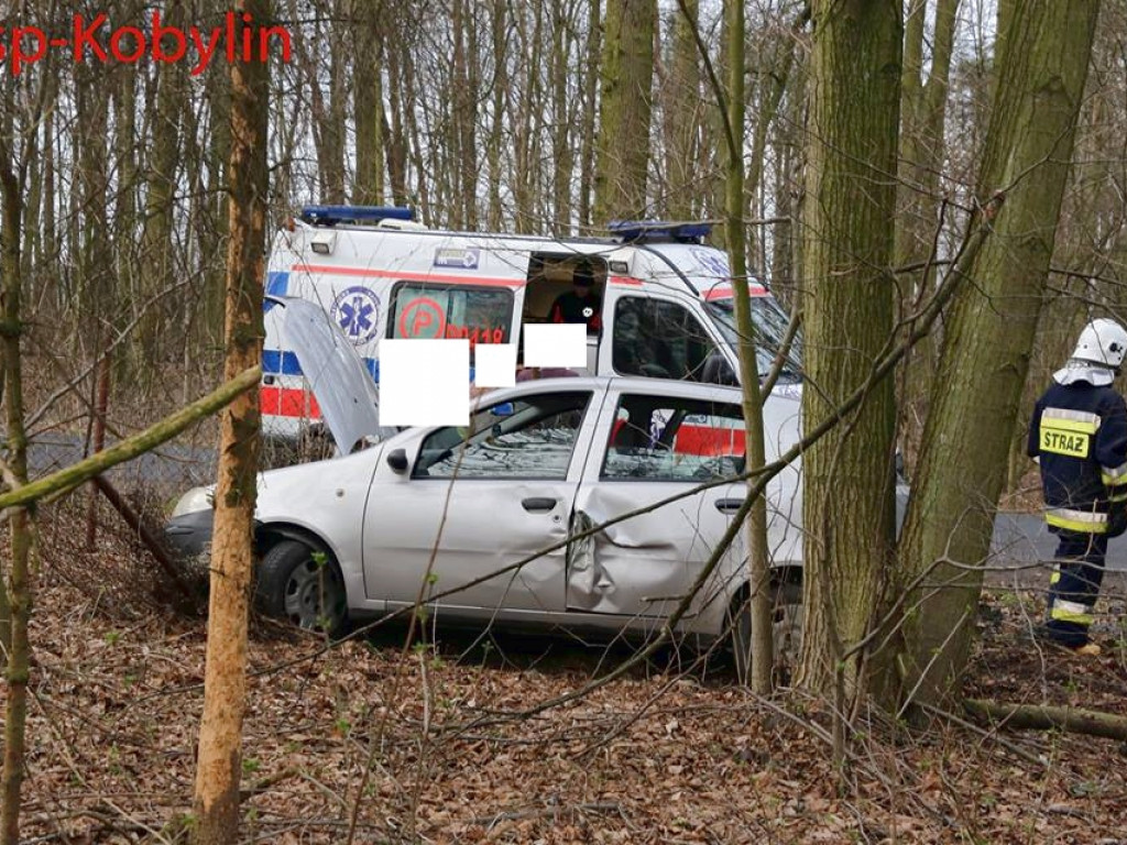 Wjechał w  płot, trafił do szpitala