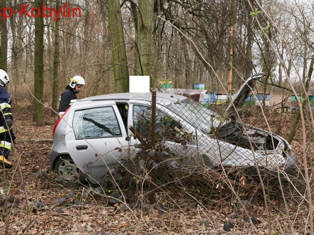 Wjechał w  płot, trafił do szpitala