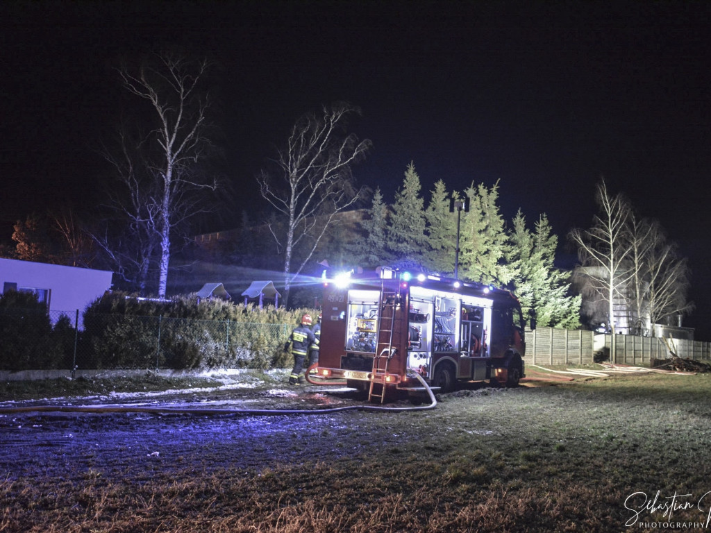 Nocny pożar w stolarni pod Krotoszynem