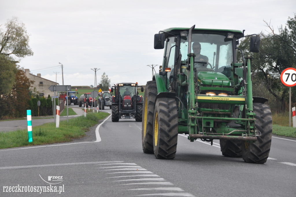 Protest rolników na drogach krajowych