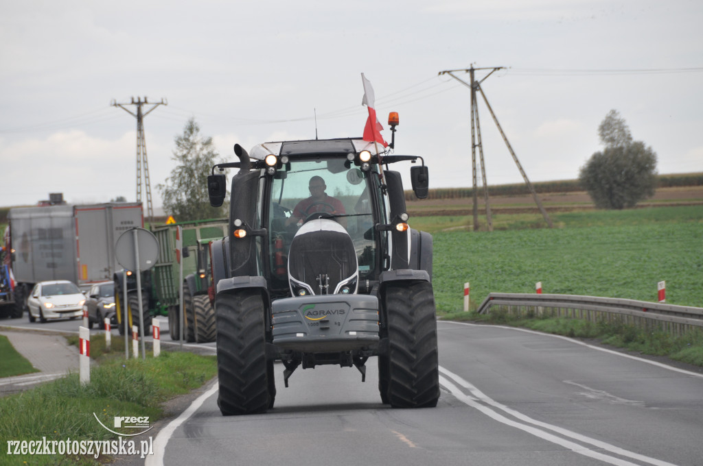 Protest rolników na drogach krajowych