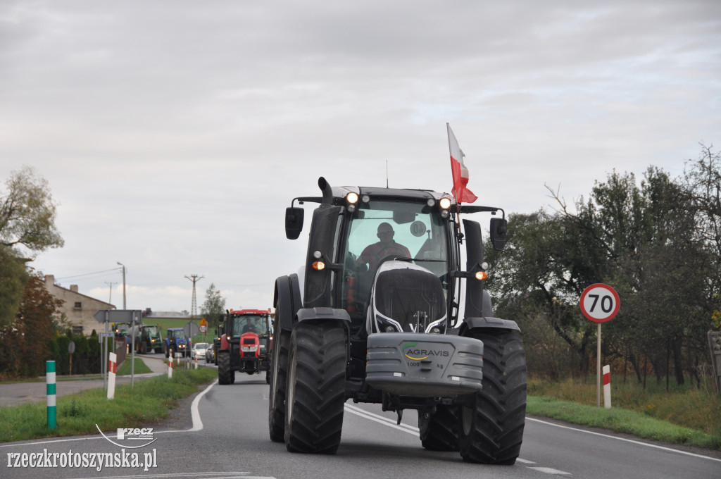 Protest rolników na drogach krajowych