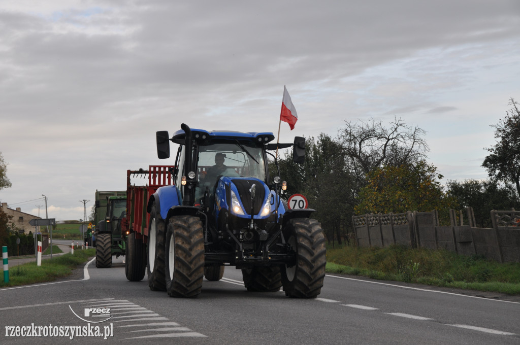 Protest rolników na drogach krajowych