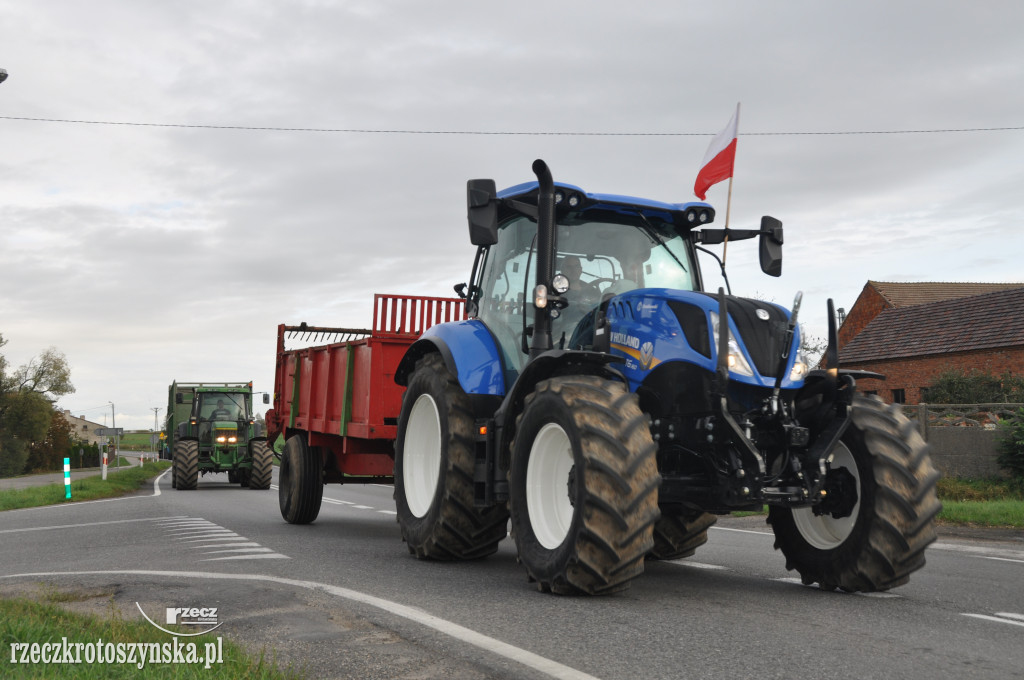 Protest rolników na drogach krajowych