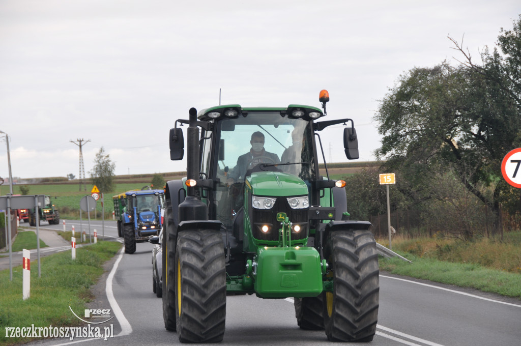 Protest rolników na drogach krajowych