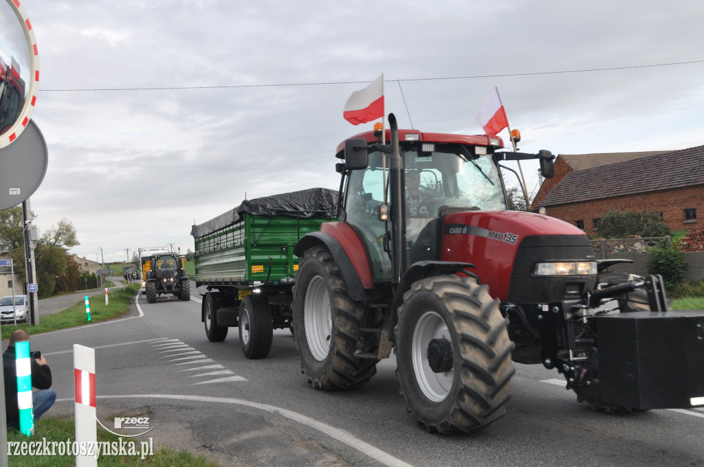 Protest rolników na drogach krajowych
