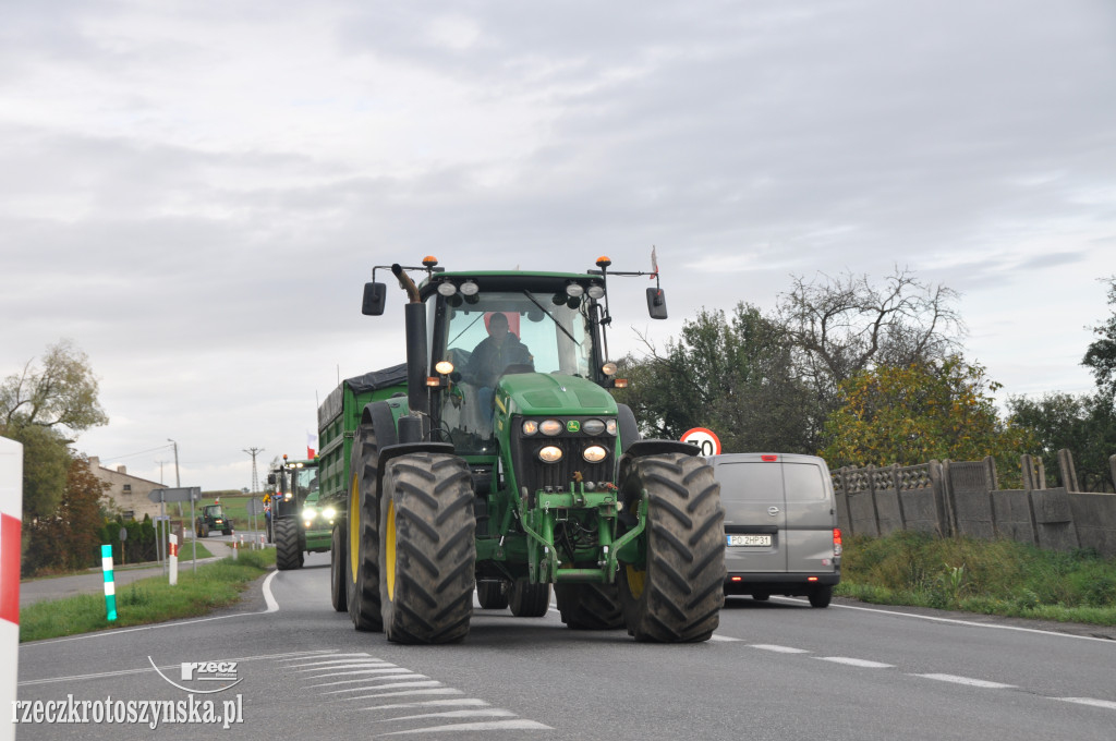Protest rolników na drogach krajowych