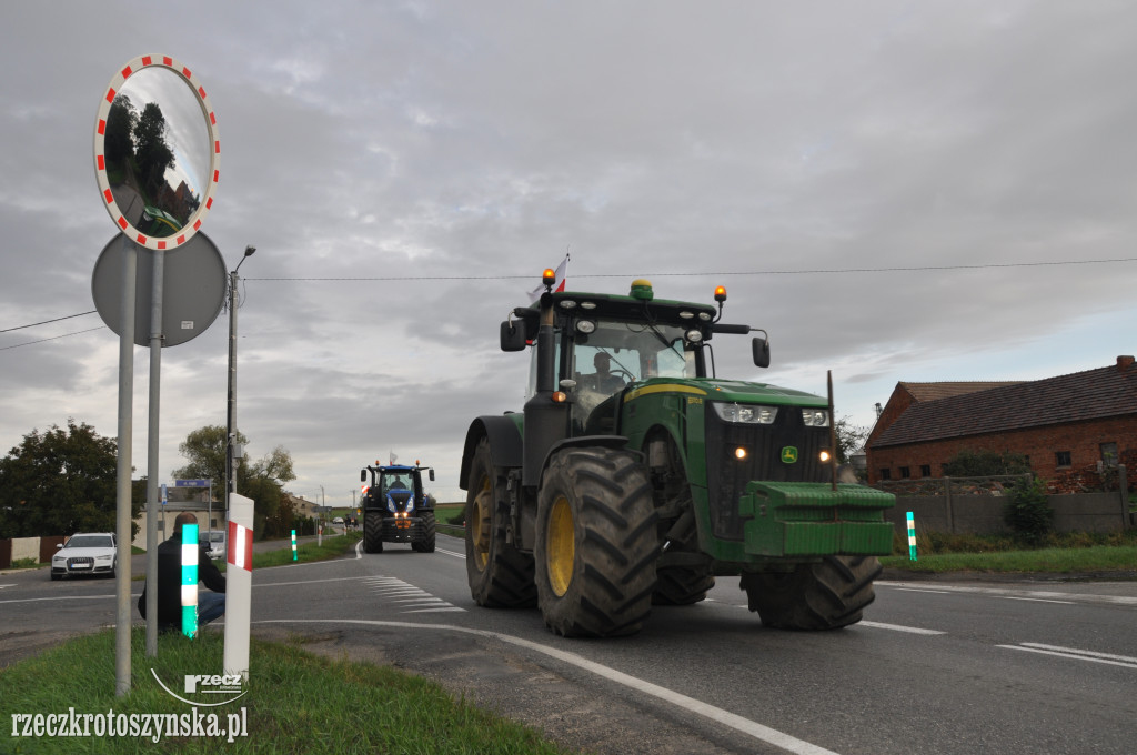 Protest rolników na drogach krajowych