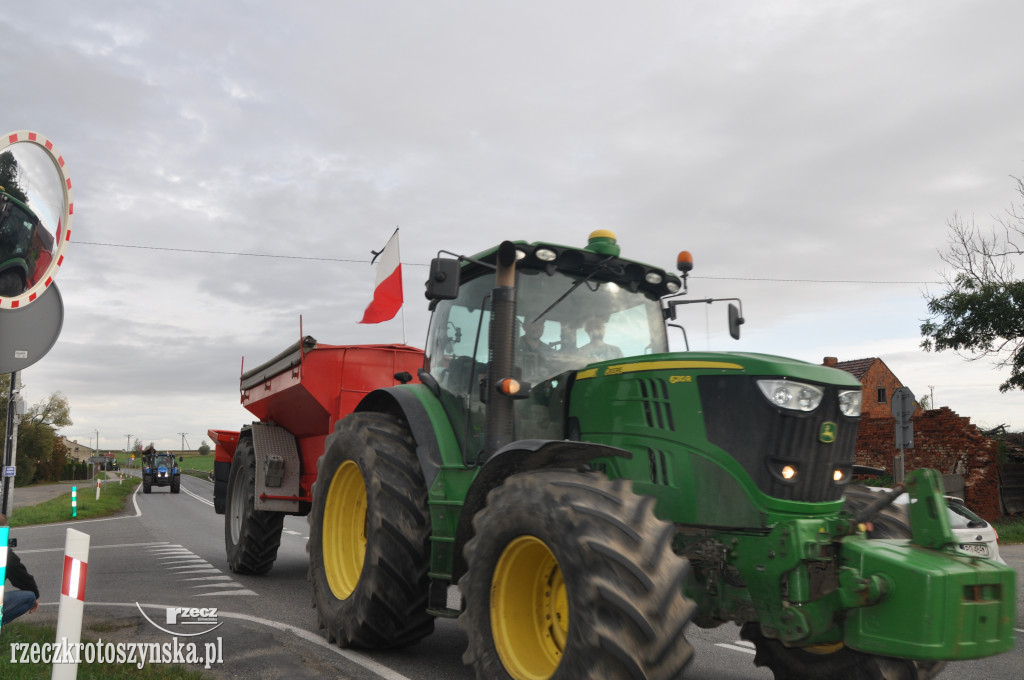 Protest rolników na drogach krajowych