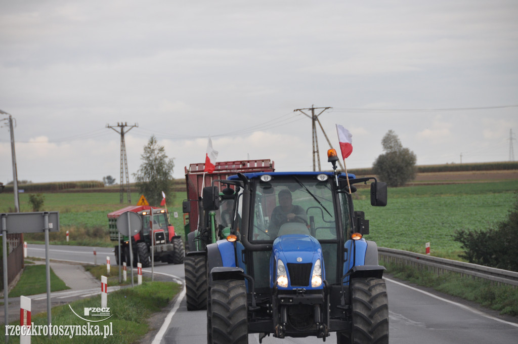 Protest rolników na drogach krajowych