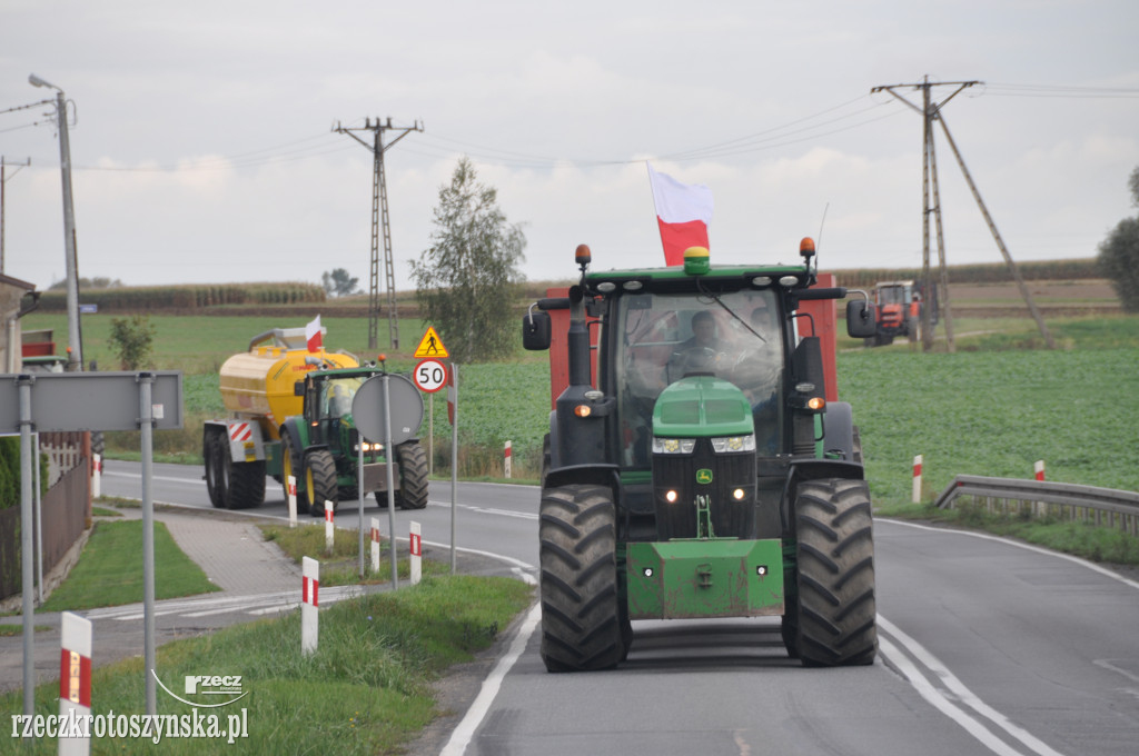 Protest rolników na drogach krajowych