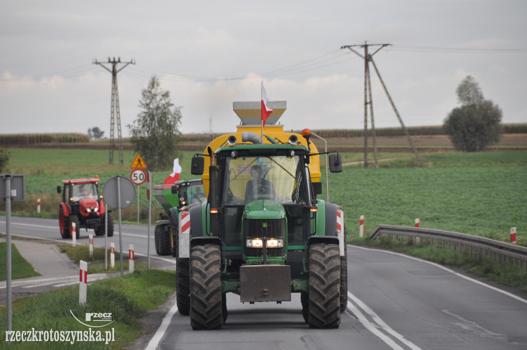 Protest rolników na drogach krajowych