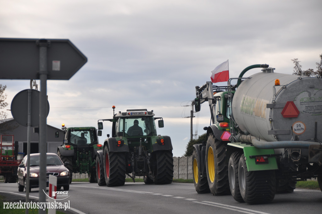 Protest rolników na drogach krajowych