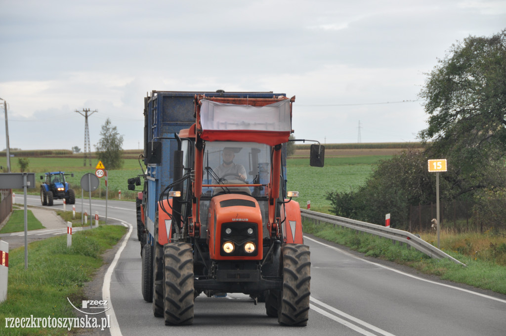 Protest rolników na drogach krajowych