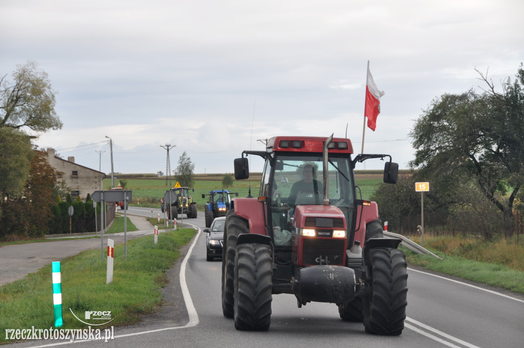 Protest rolników na drogach krajowych