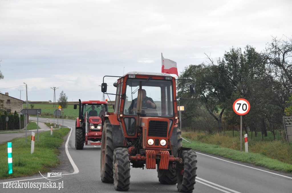 Protest rolników na drogach krajowych
