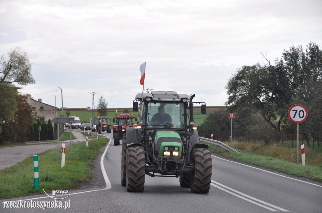 Protest rolników na drogach krajowych