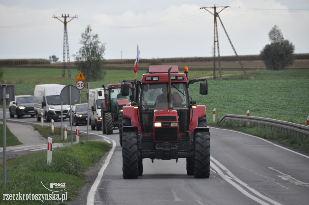 Protest rolników na drogach krajowych