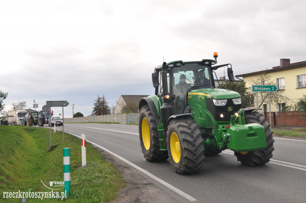 Protest rolników na drogach krajowych