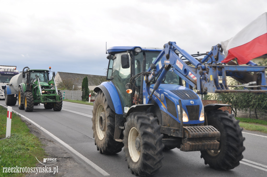 Protest rolników na drogach krajowych