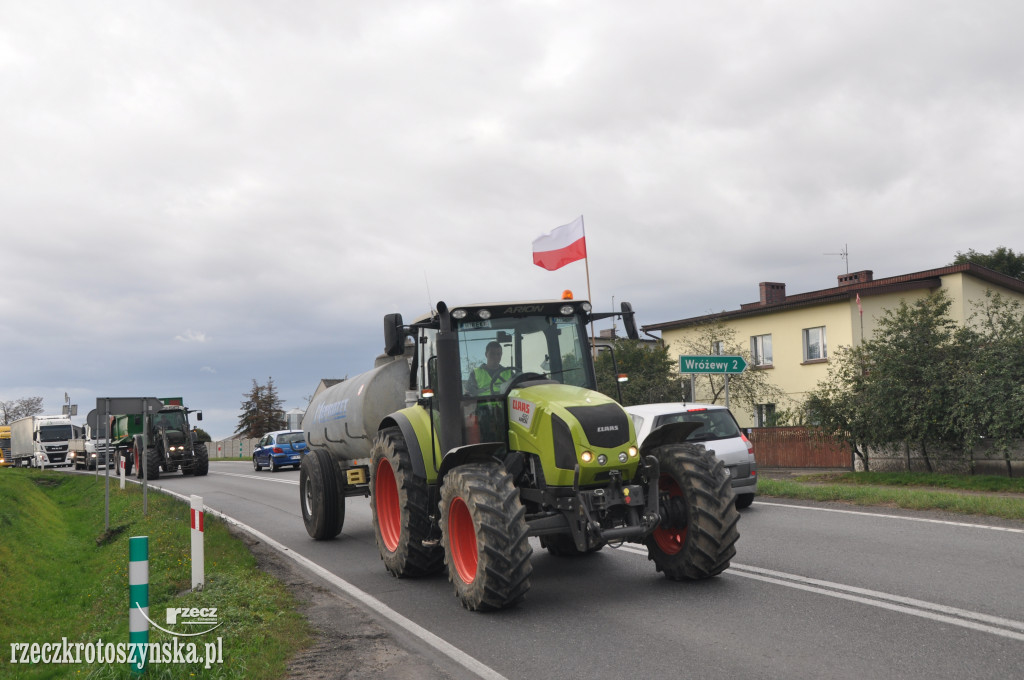 Protest rolników na drogach krajowych