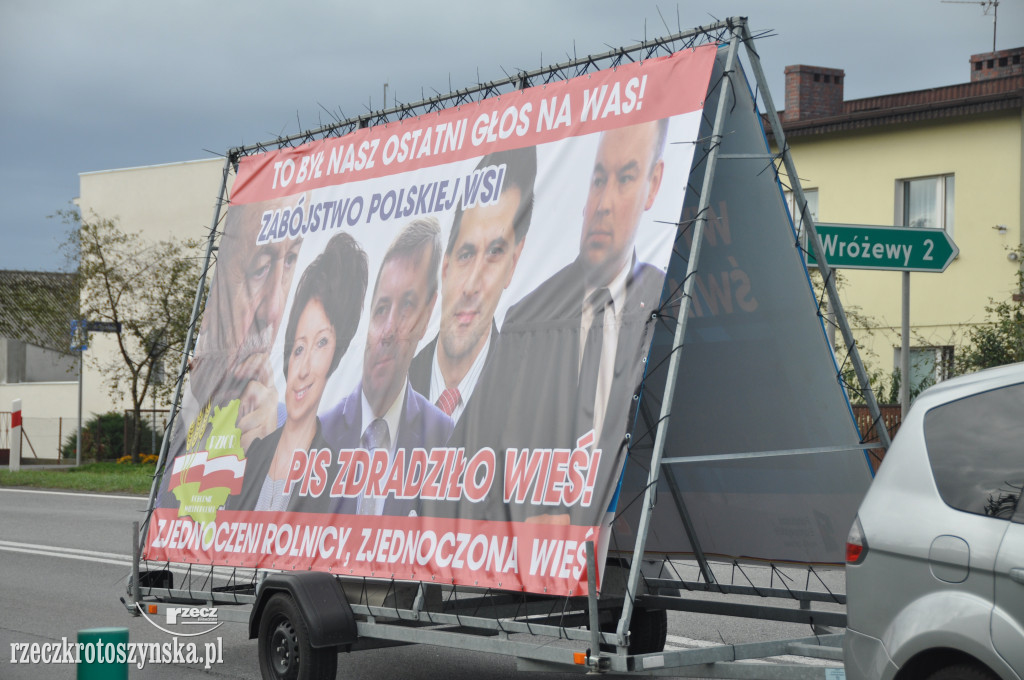 Protest rolników na drogach krajowych