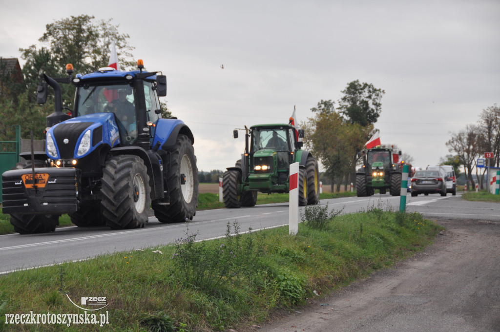 Protest rolników na drogach krajowych