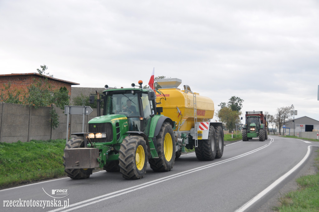 Protest rolników na drogach krajowych