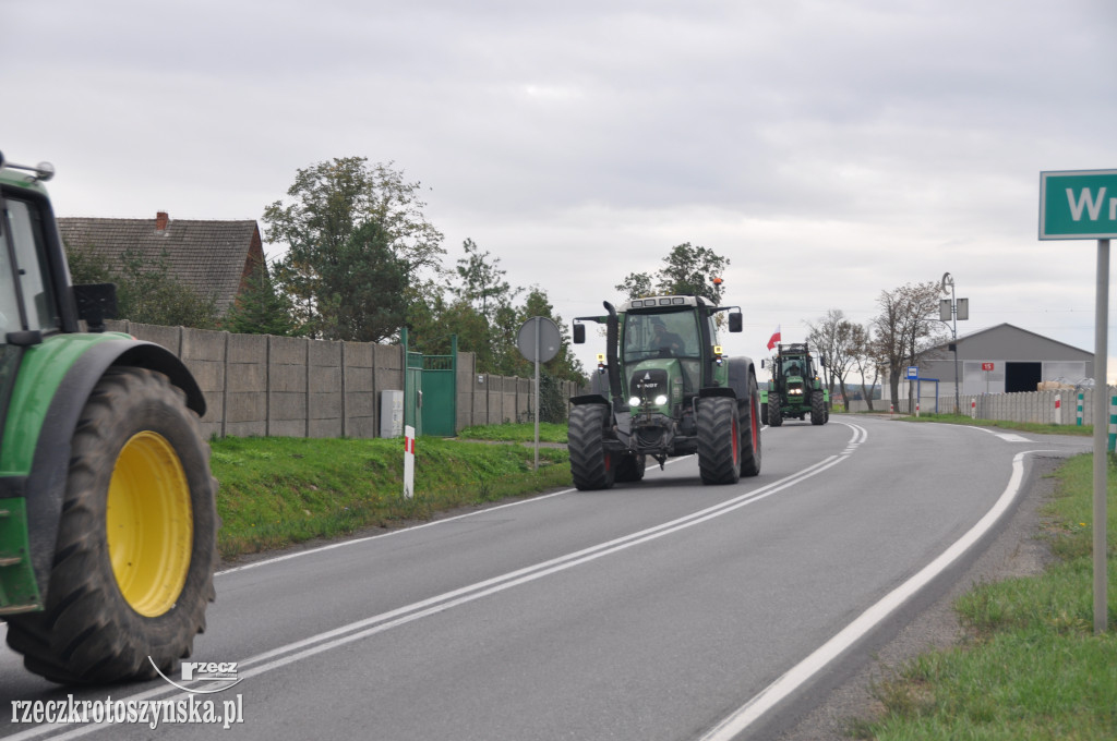 Protest rolników na drogach krajowych