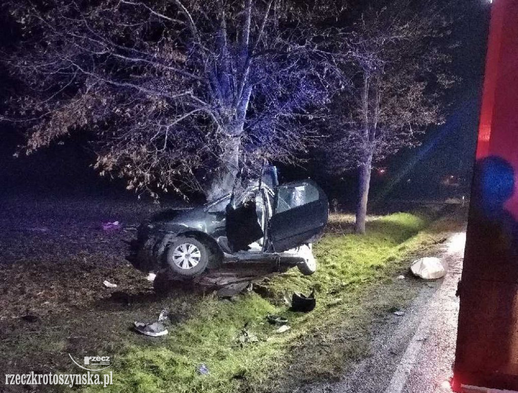 26-letnia kobieta zginęła w wypadku na drodze krajowej nr 36 w Kuklinowie
